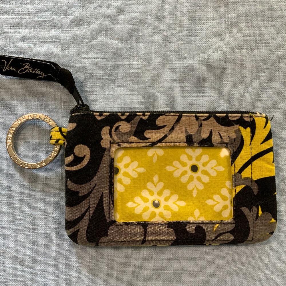 Vera Bradley Zip ID Pouch, Coin Pouch, Retired Pattern